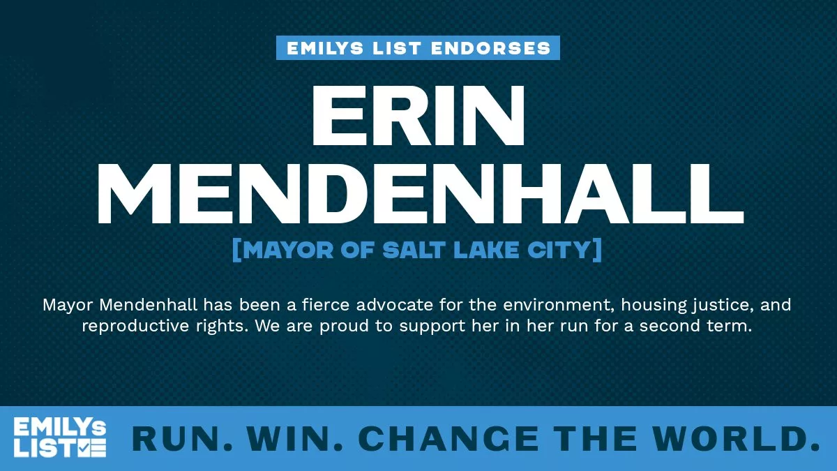 EMILYs List Endorses Erin Mendenhall for Reelection as Mayor of Salt ...